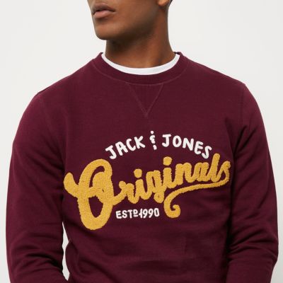Red Jack & Jones originals sweatshirt